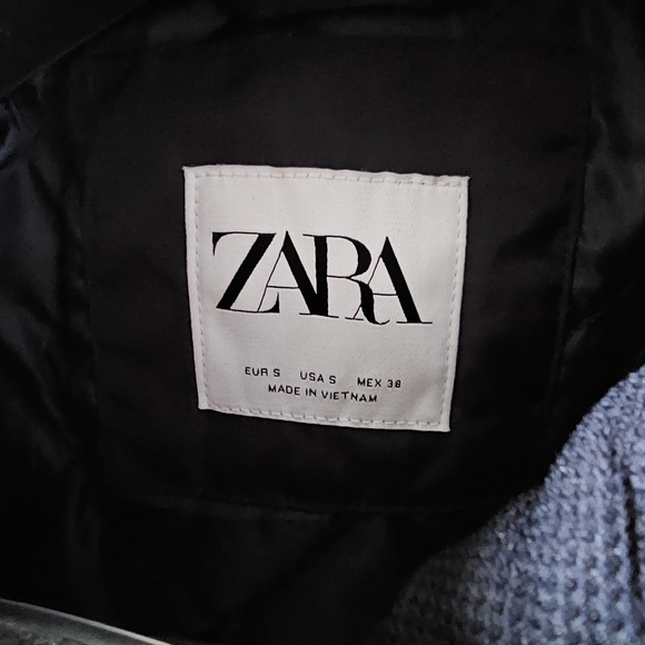 Men's Zara navy jacket. Size Small - Picture 3 of 7
